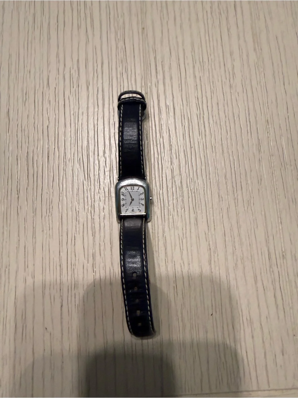 Vintage Coach Blue Leather Strap Watch